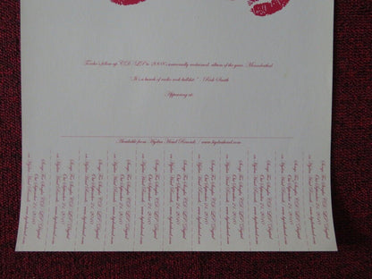 TORCHE: SONGS FOR SINGLES EP HYDRA HEAD RECORDS (11"x 17") 2010 Movie posters
