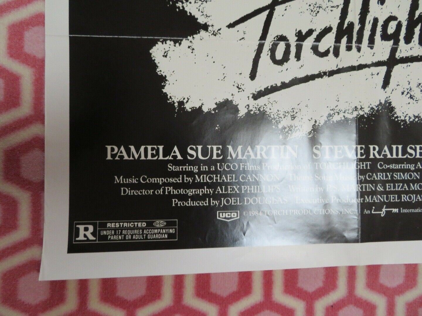 TORCHLIGHT US ONE SHEET POSTER PAMELA SUE MARTIN 1984 Movie posters