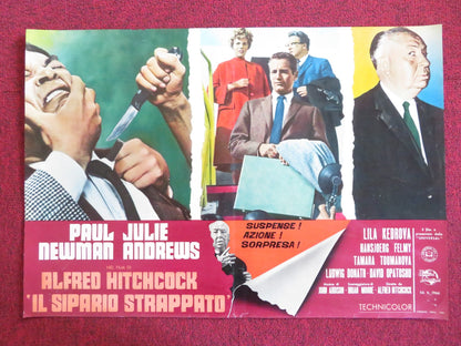 TORN CURTAIN - B ITALIAN FOTOBUSTA POSTER HITCHCOCK PAUL NEWMAN J. ANDREWS 1966 Rendezvous Cinema Movie posters