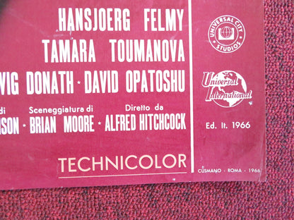 TORN CURTAIN - C ITALIAN FOTOBUSTA POSTER HITCHCOCK PAUL NEWMAN J. ANDREWS 1966 Rendezvous Cinema Movie posters