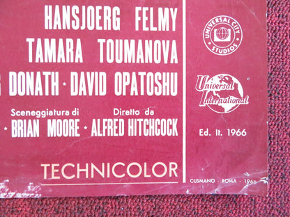 TORN CURTAIN - D ITALIAN FOTOBUSTA POSTER HITCHCOCK PAUL NEWMAN J. ANDREWS 1966 Rendezvous Cinema Movie posters