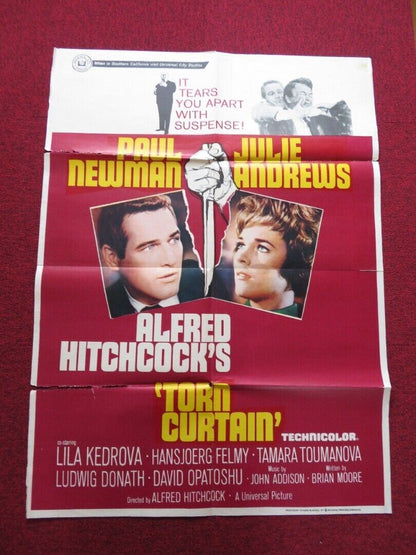 TORN CURTAIN FOLDED TURKISH ONE SHEET POSTER HITCHCOCK PAUL NEWMAN 1970 Movie posters