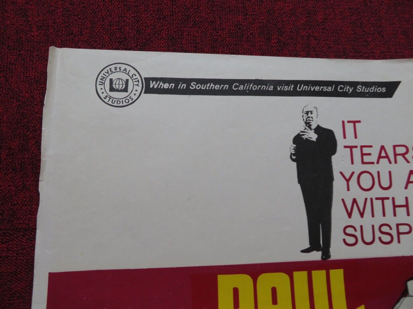 TORN CURTAIN FOLDED TURKISH ONE SHEET POSTER HITCHCOCK PAUL NEWMAN 1970 Movie posters