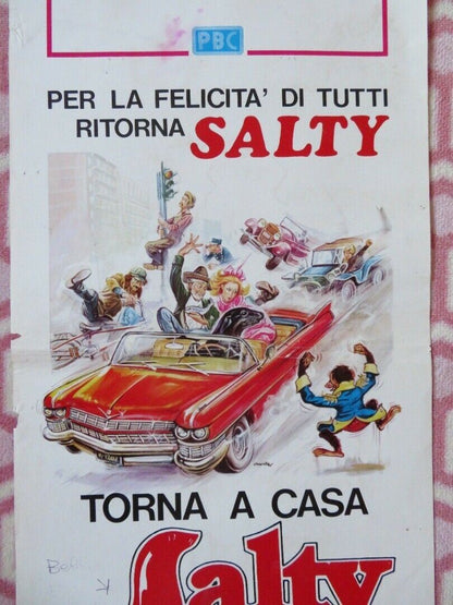 TORNA A CASA SALTY / Super Seal ITALIAN LOCANDINA (27.5"x13") POSTER 1977 Movie posters