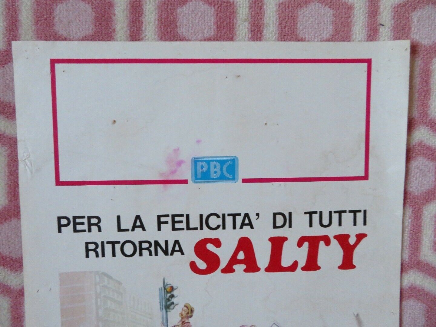 TORNA A CASA SALTY / Super Seal ITALIAN LOCANDINA (27.5"x13") POSTER 1977 Movie posters