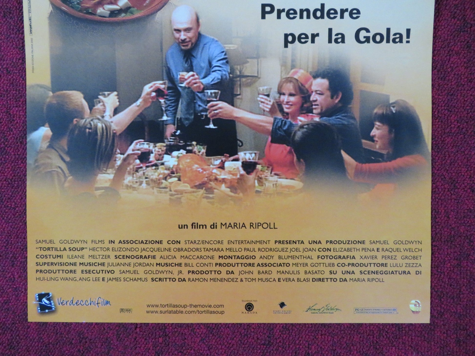 TORTILLA SOUP ITALIAN LOCANDINA POSTER JACQUELINE OBRADORS TAMARA MELLO 2001 Rendezvous Cinema Movie posters