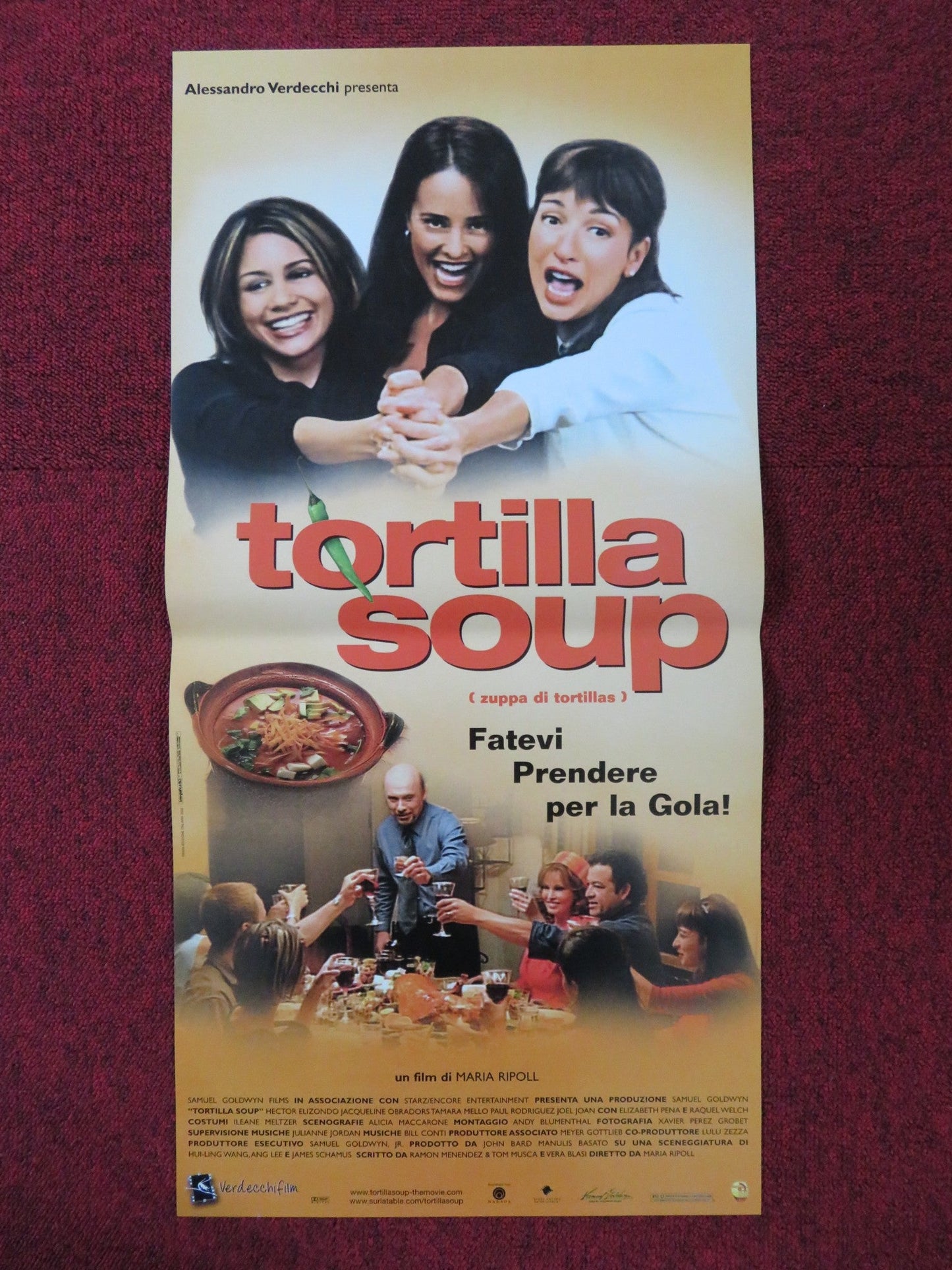 TORTILLA SOUP ITALIAN LOCANDINA POSTER JACQUELINE OBRADORS TAMARA MELLO 2001 Rendezvous Cinema Movie posters