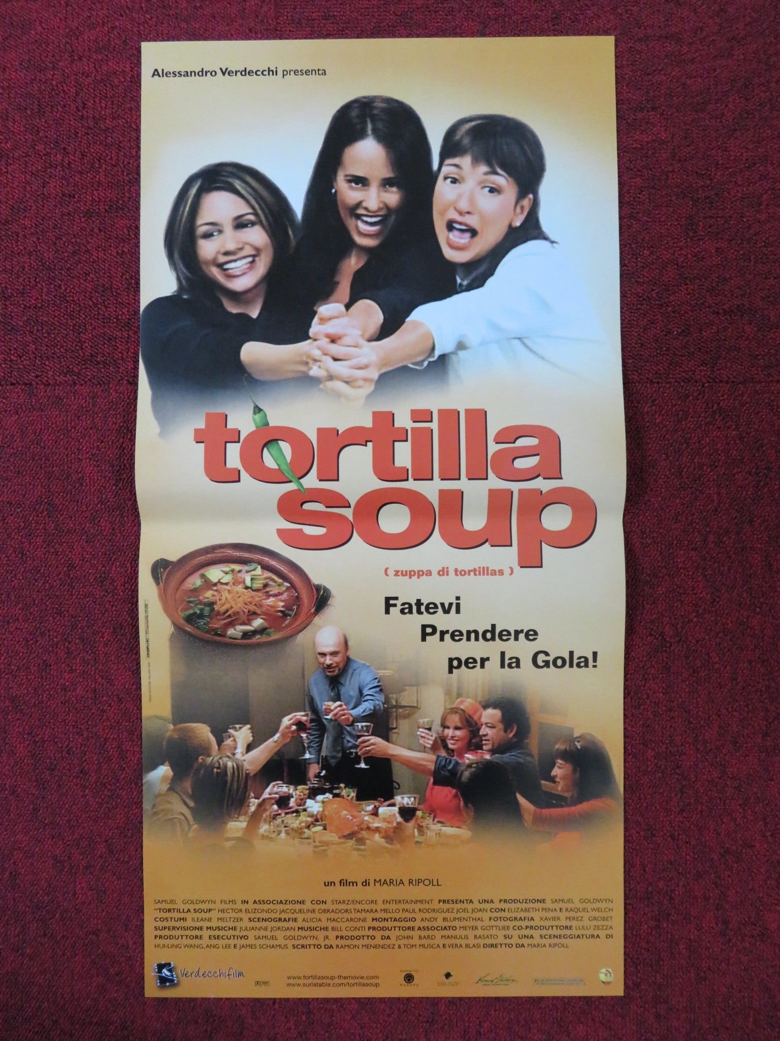 TORTILLA SOUP ITALIAN LOCANDINA POSTER JACQUELINE OBRADORS TAMARA MELLO 2001 Rendezvous Cinema Movie posters