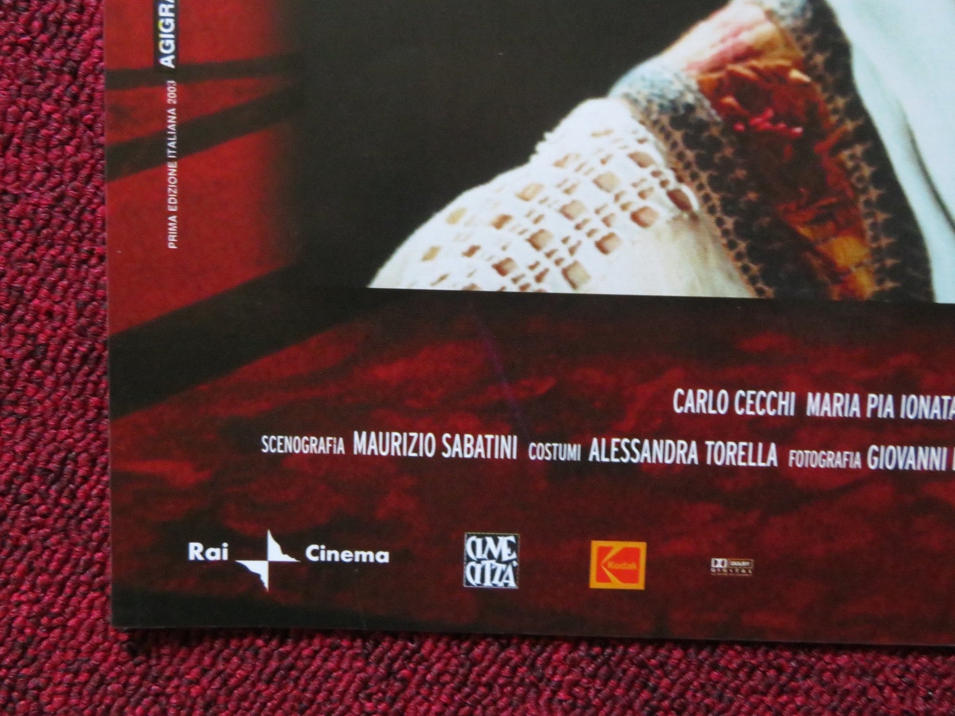 TOSCA E ALTRE DUE - A ITALIAN FOTOBUSTA POSTER FRANCA VALERI ADRIANA ASTI 2003 Rendezvous Cinema Movie posters