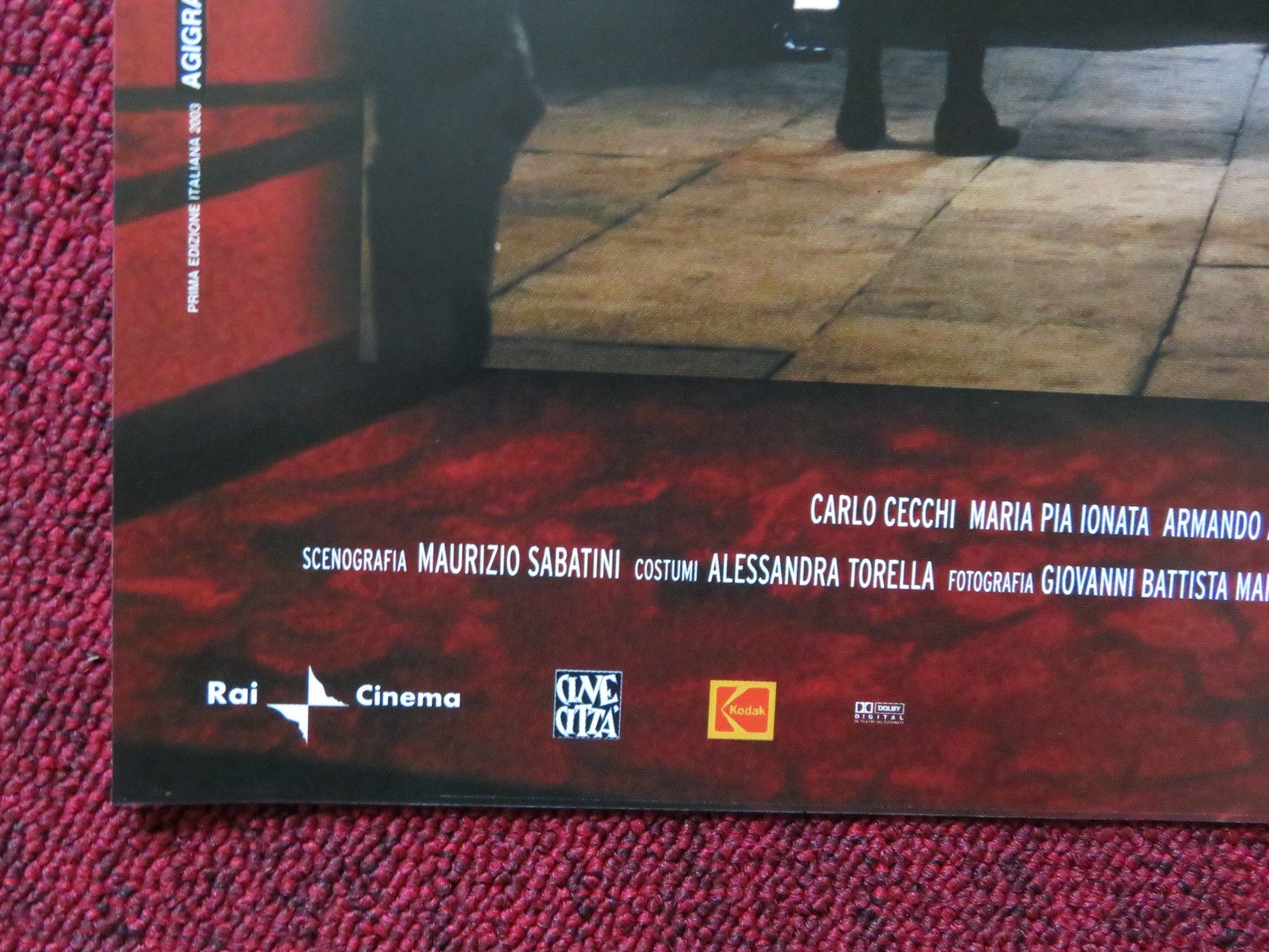 TOSCA E ALTRE DUE - B ITALIAN FOTOBUSTA POSTER FRANCA VALERI ADRIANA ASTI 2003 Rendezvous Cinema Movie posters