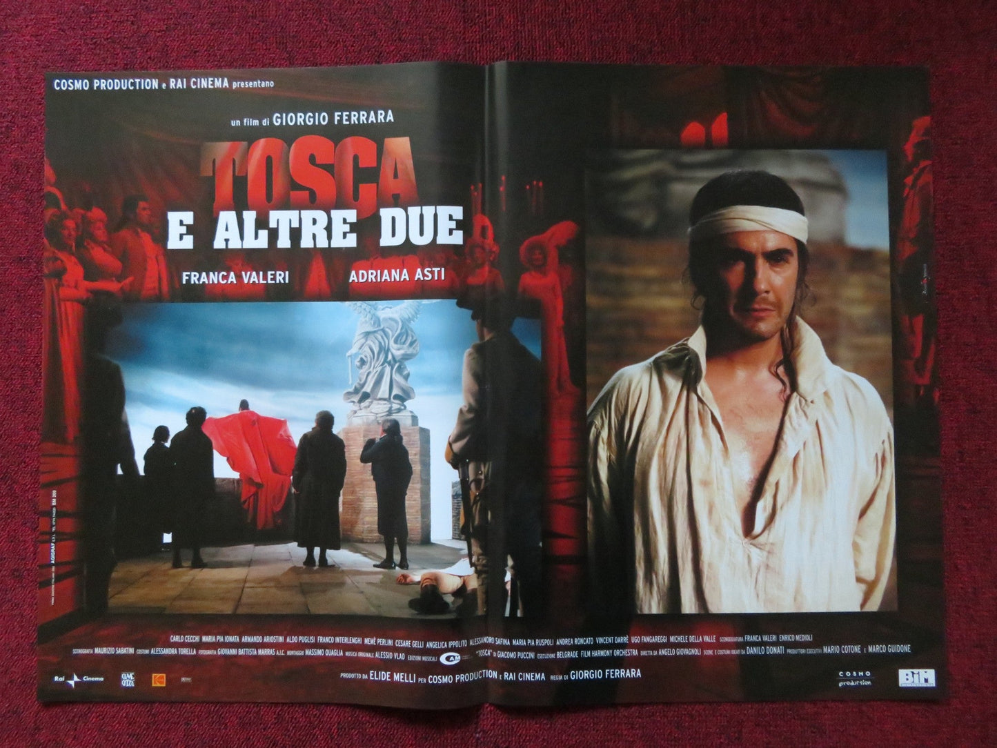 TOSCA E ALTRE DUE - B ITALIAN FOTOBUSTA POSTER FRANCA VALERI ADRIANA ASTI 2003 Rendezvous Cinema Movie posters