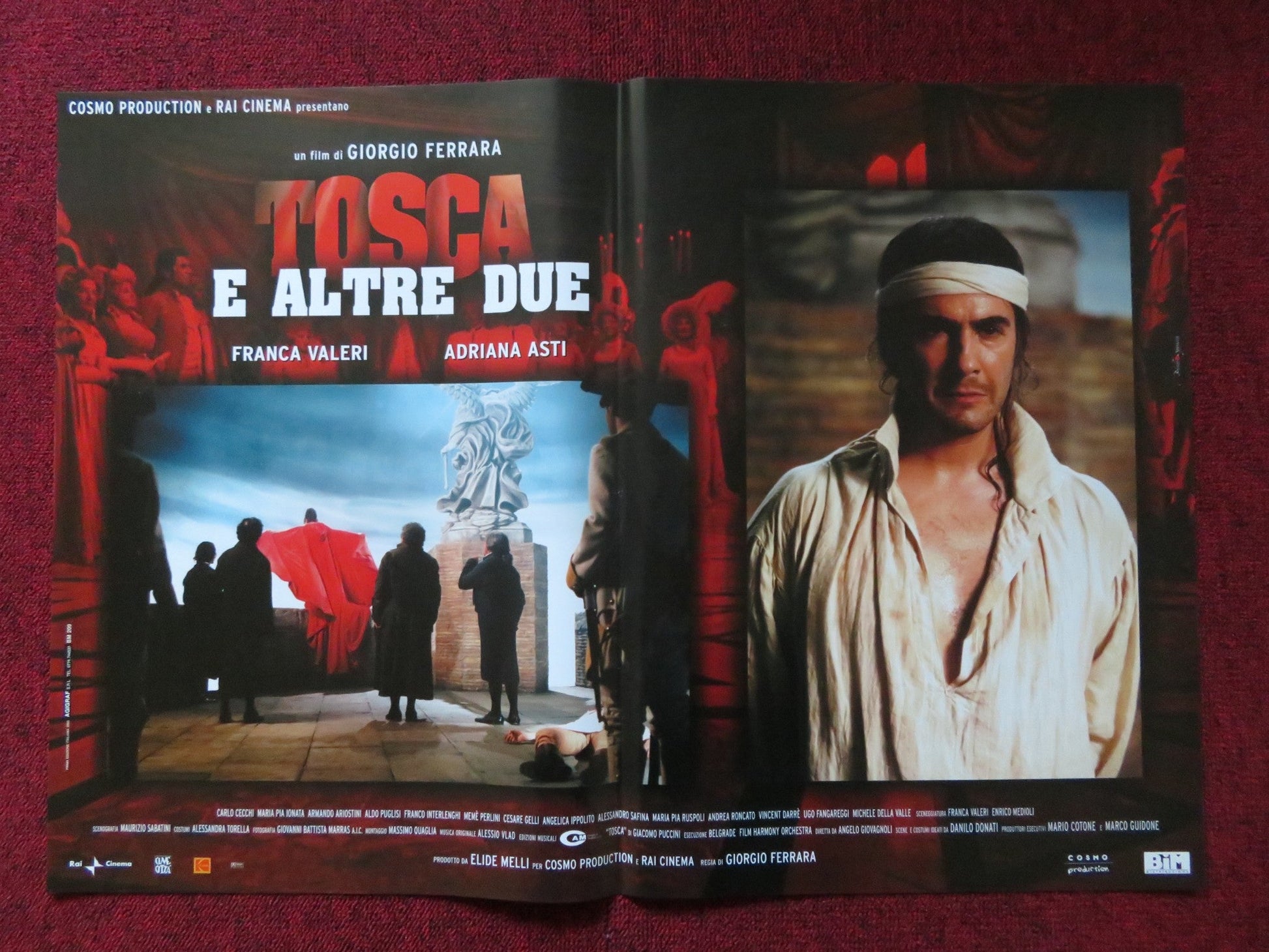 TOSCA E ALTRE DUE - B ITALIAN FOTOBUSTA POSTER FRANCA VALERI ADRIANA ASTI 2003 Rendezvous Cinema Movie posters
