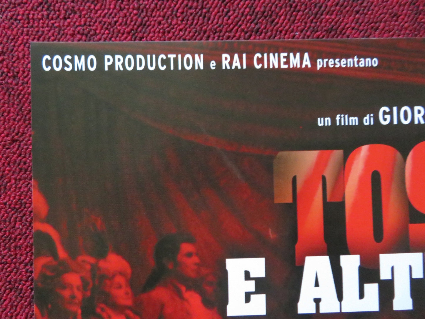 TOSCA E ALTRE DUE - C ITALIAN FOTOBUSTA POSTER FRANCA VALERI ADRIANA ASTI 2003 Rendezvous Cinema Movie posters