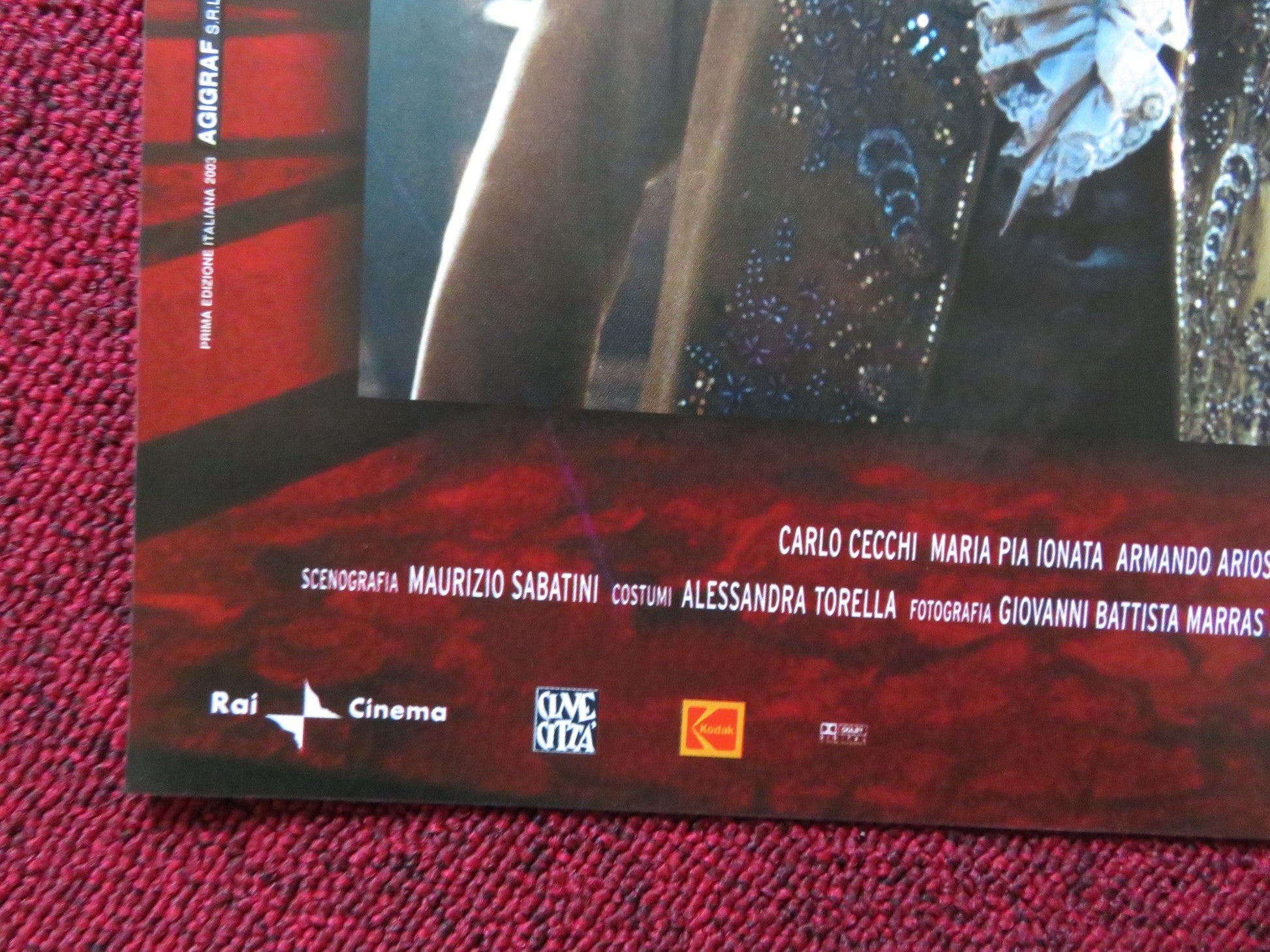 TOSCA E ALTRE DUE - C ITALIAN FOTOBUSTA POSTER FRANCA VALERI ADRIANA ASTI 2003 Rendezvous Cinema Movie posters