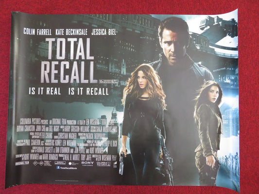 TOTAL RECALL UK QUAD (30"x 40") ROLLED POSTER COLIN FARRELL KATE BECKINSALE 2012 Rendezvous Cinema Movie posters