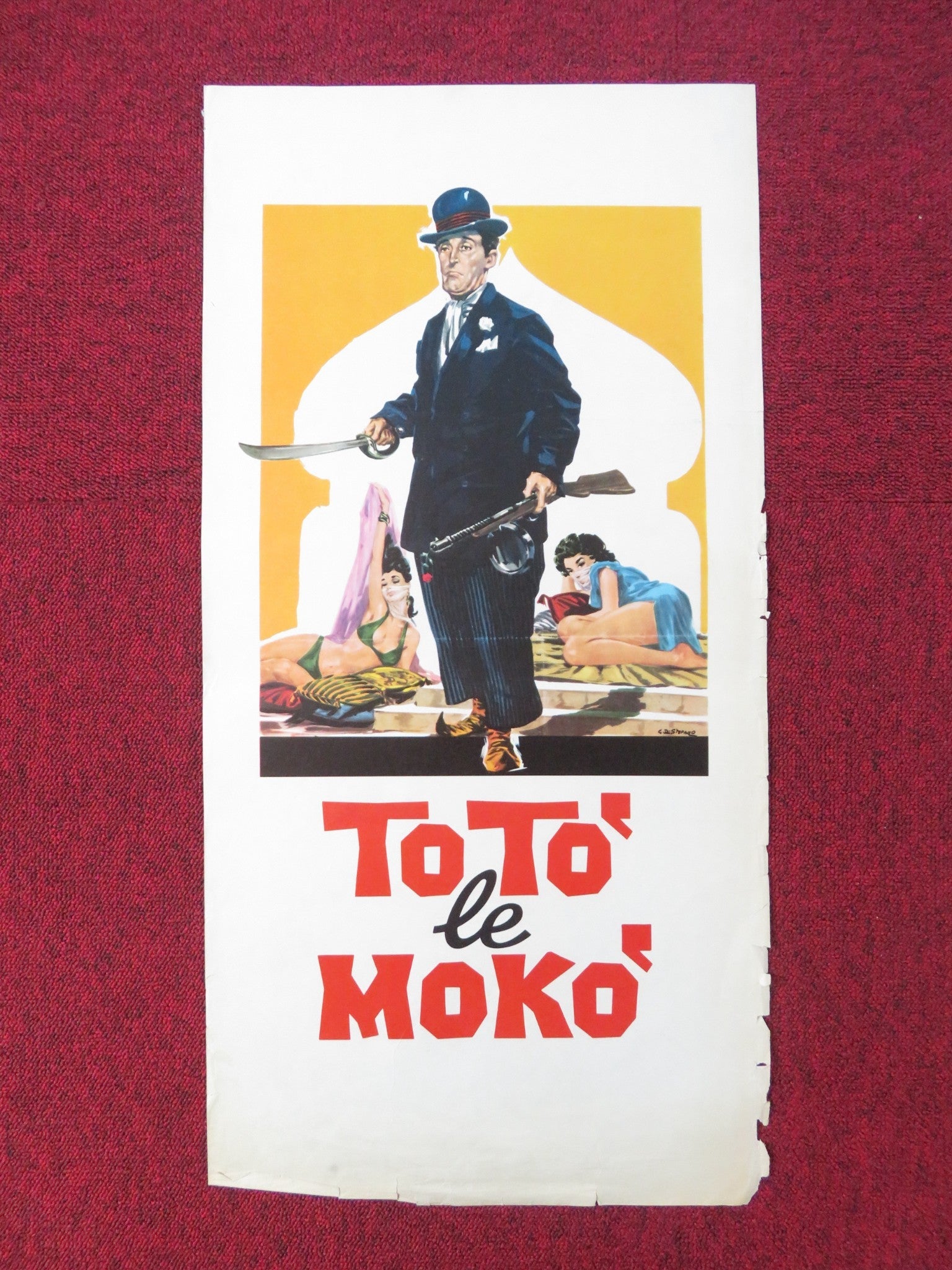 TOTO LE MOKO ITALIAN LOCANDINA POSTER TOTO GIANNA MARIA CANALE Rendezvous Cinema Movie posters