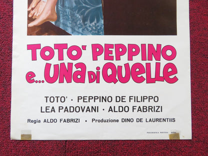 TOTO PEPPINO E UNA DI QUELLE ITALIAN LOCANDINA POSTER TOTO LEA PADOVANI Rendezvous Cinema Movie posters
