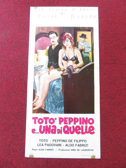 TOTO PEPPINO E UNA DI QUELLE ITALIAN LOCANDINA POSTER TOTO LEA PADOVANI Rendezvous Cinema Movie posters