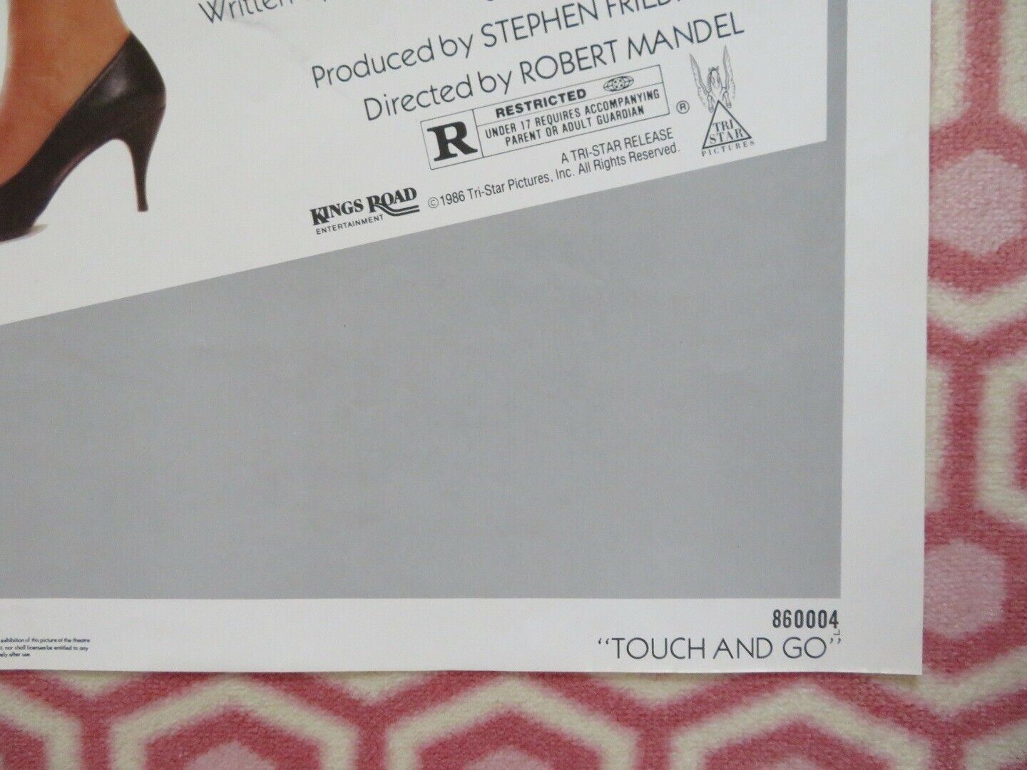 TOUCH AND GO FOLDED US ONE SHEET POSTER MICHAEL KEATON 1986 Movie posters