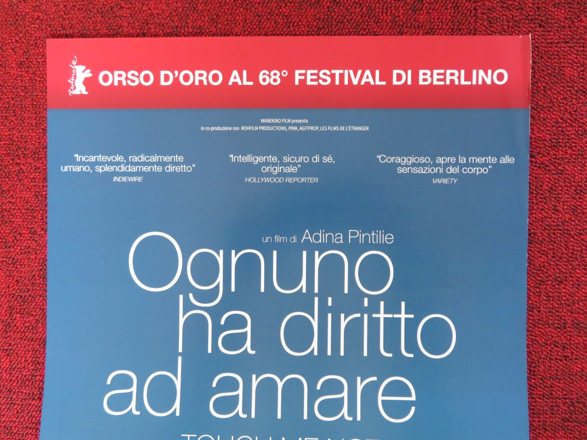 TOUCH ME NOT ITALIAN LOCANDINA POSTER LAURA BENSON TOMAS LEMARQUIS 2018 Rendezvous Cinema Movie posters