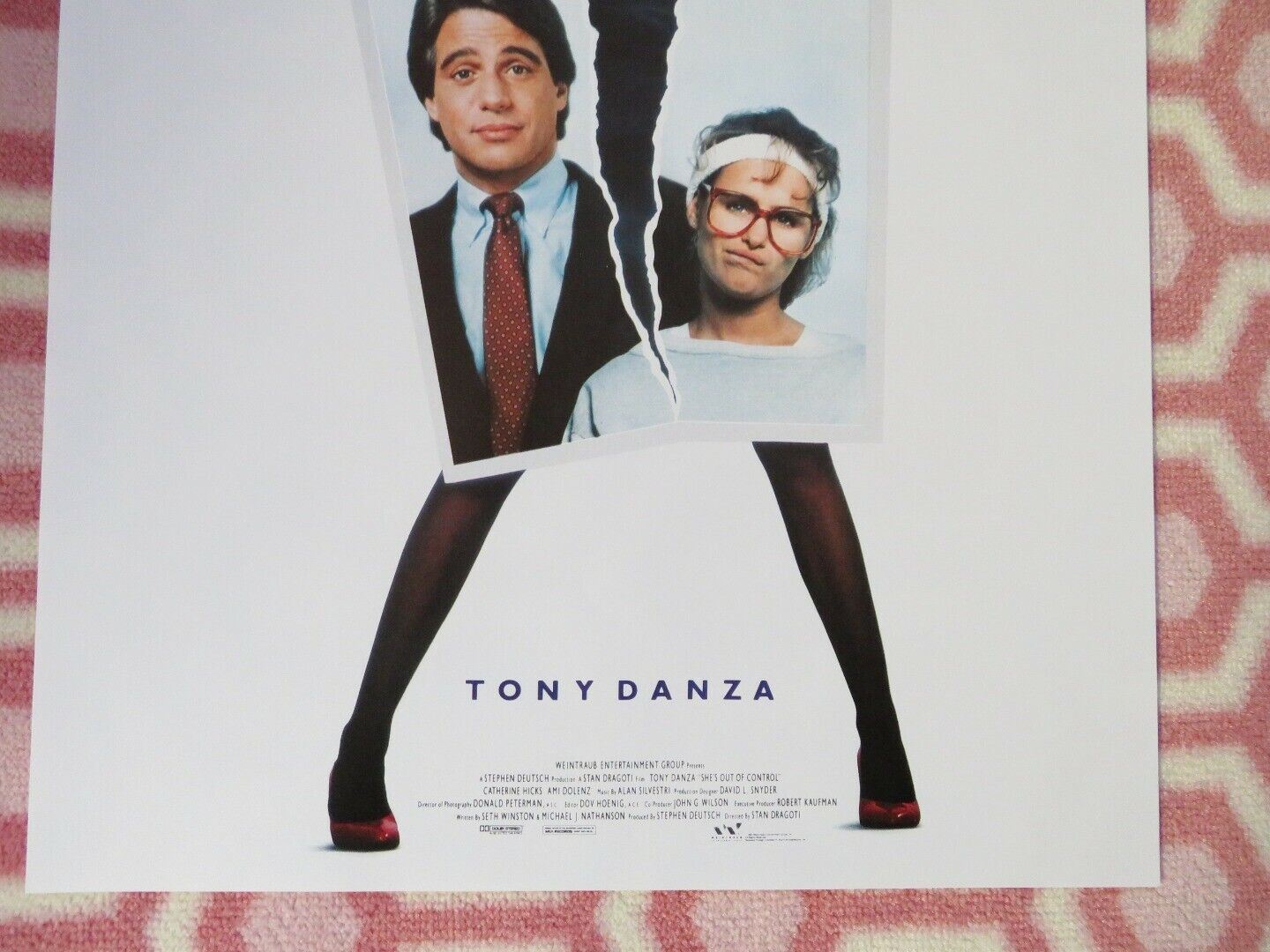 TOUCHE PAS A MA FILLE / SHE'S OUT OF CONTROL BELGIUM (19.5"x13") POSTER 1989 Movie posters