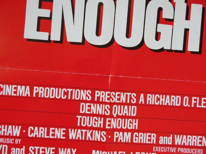 TOUGH ENOUGH STYLE B US ONE SHEET POSTER DENNIS QUAID STAN SHAW 1983 Movie posters