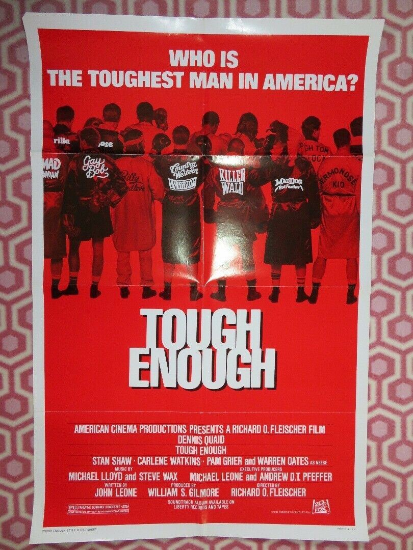 TOUGH ENOUGH STYLE B US ONE SHEET POSTER DENNIS QUAID STAN SHAW 1983 Movie posters
