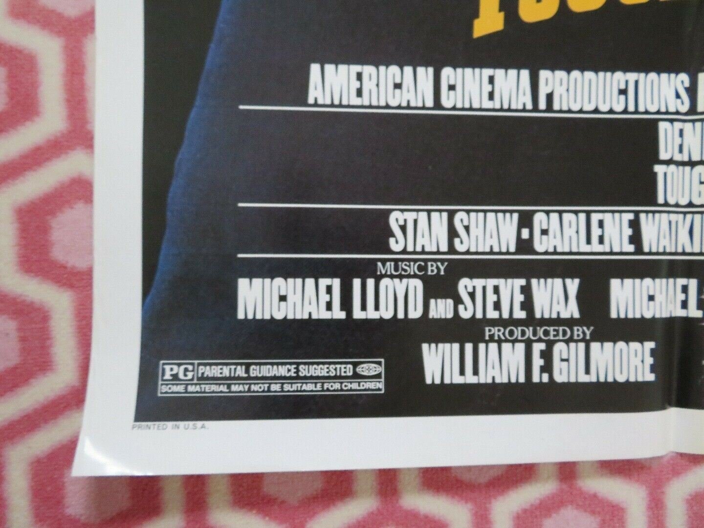 TOUGH ENOUGH US ONE SHEET POSTER DENNIS QUAID CARLENE WATKINS 1983 Movie posters