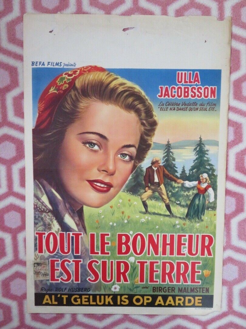 TOUT LE BONHEUR EST SUR TERRE/ All jordens fröjd BELGIUM (21.5"x14.5") POSTER Movie posters