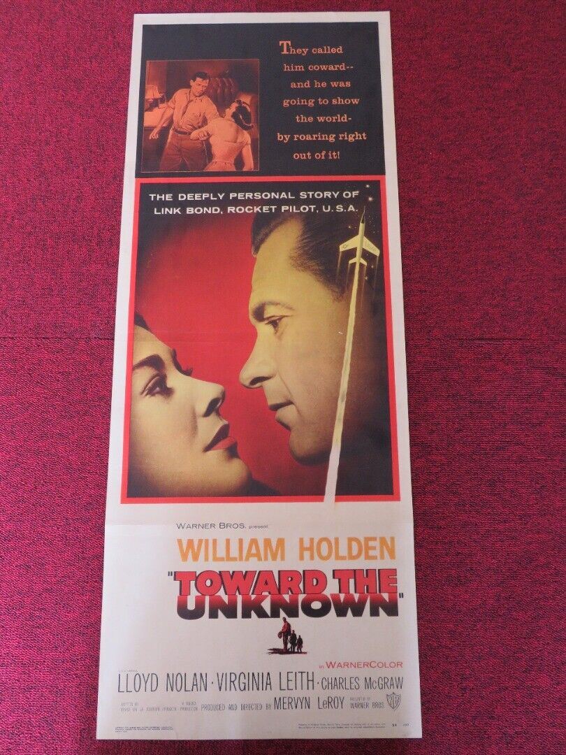 TOWARD THE UNKNOWN US INSERT (14"x 36") POSTER WILLIAM HOLDEN LLODY NOLAND 1956 - Rendezvous Cinema