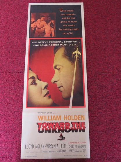 TOWARD THE UNKNOWN US INSERT (14"x 36") POSTER WILLIAM HOLDEN LLODY NOLAND 1956 - Rendezvous Cinema