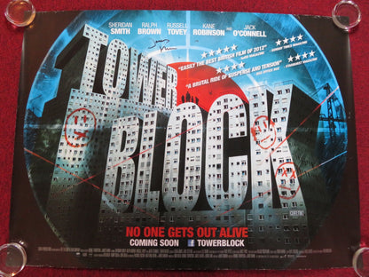 TOWER BLOCK SIGNED BY DIRECTOR JAMES NUNN UK QUAD (30"x 40") ROLLED POSTER 2012 Rendezvous Cinema Movie posters