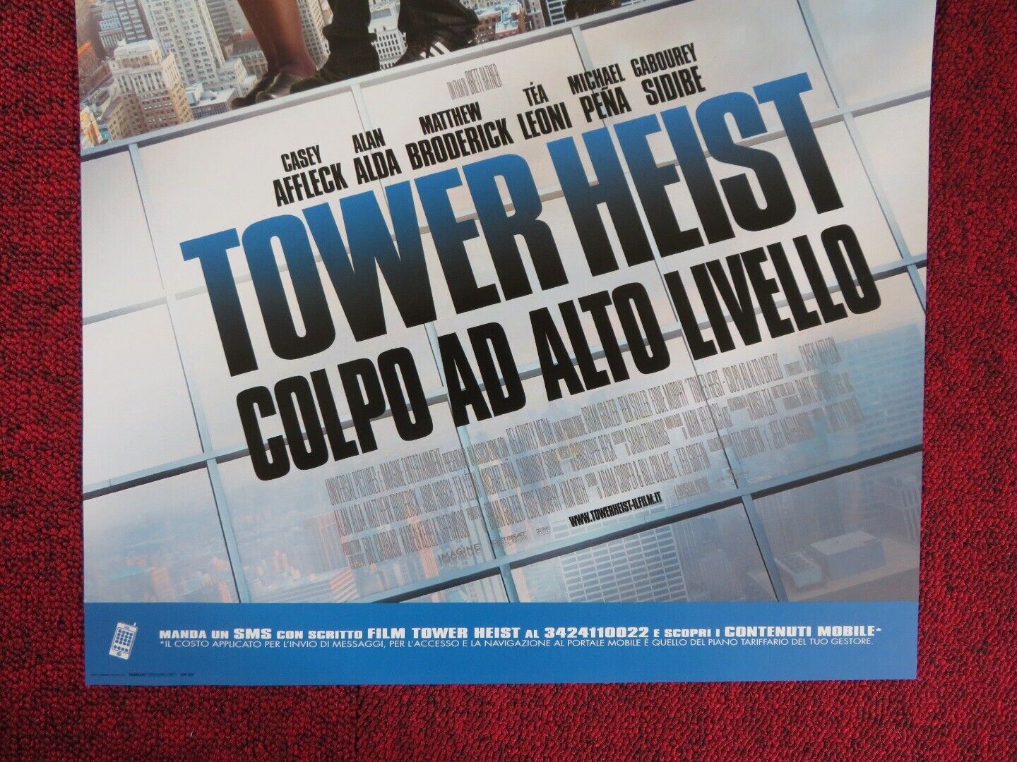 TOWER HEIST ITALIAN LOCANDINA (26.5"x12.5") POSTER BEN STILLER EDDIE MURPHY '11 Rendezvous Cinema Movie posters