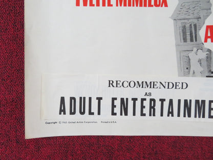 TOYS IN THE ATTIC HALF SHEET (22"x 28") POSTER DEAN MARTIN GERALDINE PAGE 1963 Rendezvous Cinema Movie posters