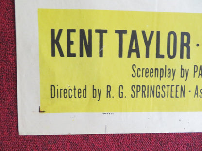 TRACK THE MAN DOWN FOLDED US ONE SHEET POSTER KENT TAYLOR PETULA CLARK 1955 Rendezvous Cinema Movie posters