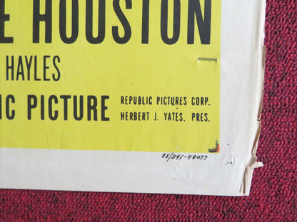 TRACK THE MAN DOWN FOLDED US ONE SHEET POSTER KENT TAYLOR PETULA CLARK 1955 Rendezvous Cinema Movie posters