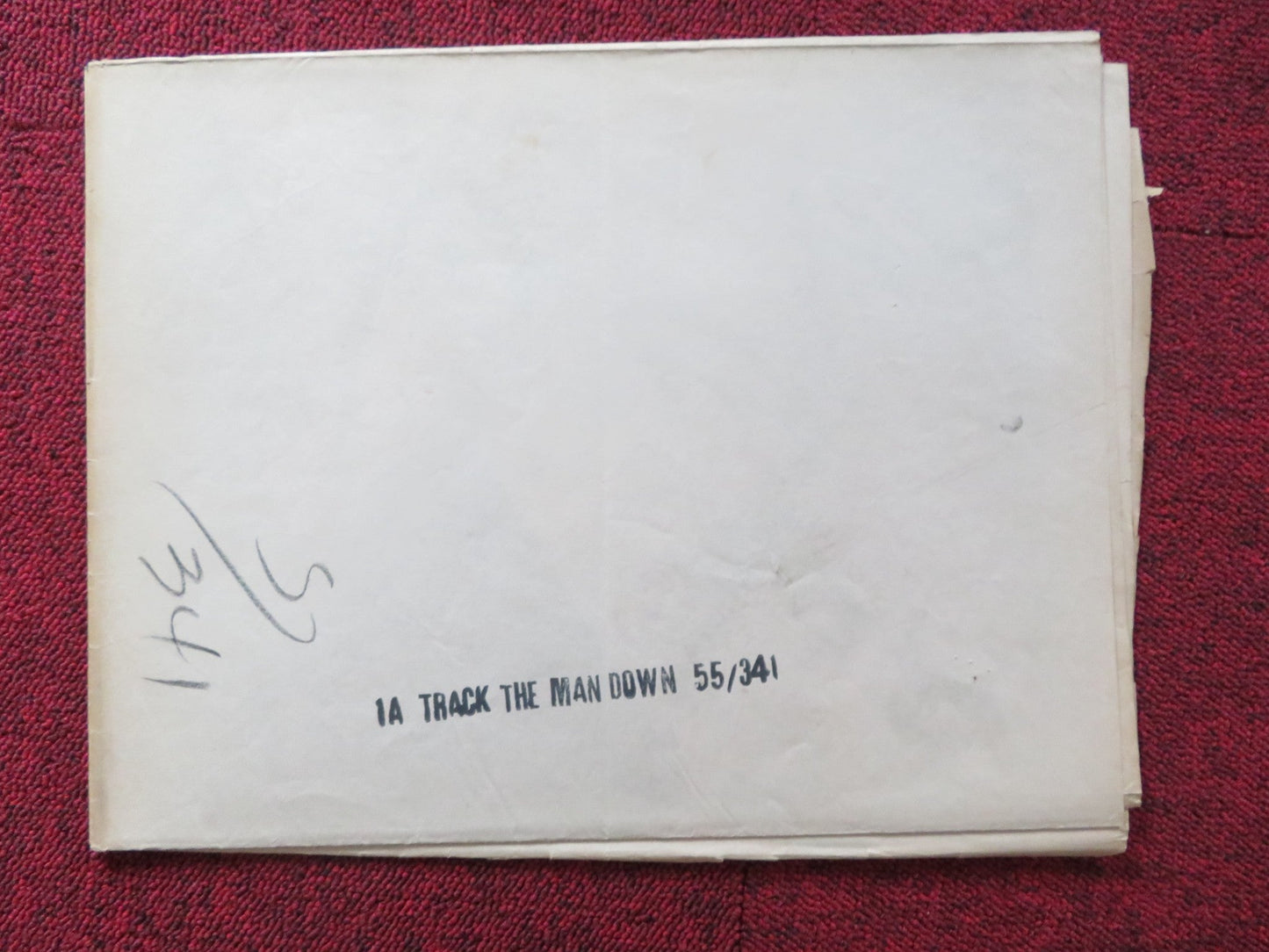 TRACK THE MAN DOWN FOLDED US ONE SHEET POSTER KENT TAYLOR PETULA CLARK 1955 Rendezvous Cinema Movie posters