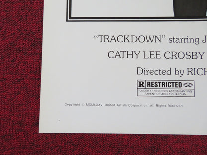 TRACKDOWN - STYLE B FOLDED US ONE SHEET POSTER JAMES MITCHUM KAREN LAMM 1976 Rendezvous Cinema Movie posters