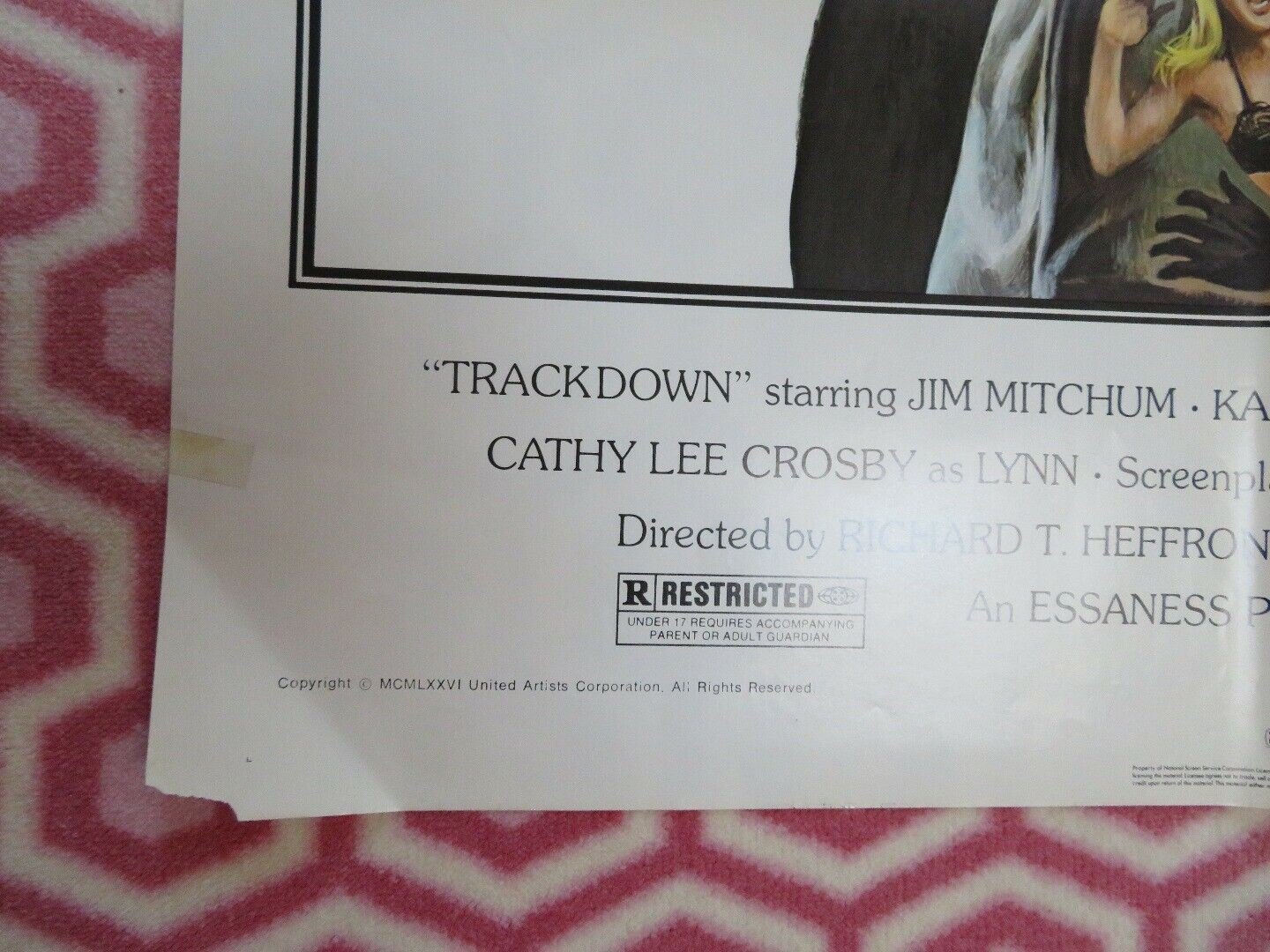 TRACKDOWN US ONE SHEET POSTER STYLE B JIM MITCHUM KAREN LAMM 1976 Rendezvous Cinema Movie posters