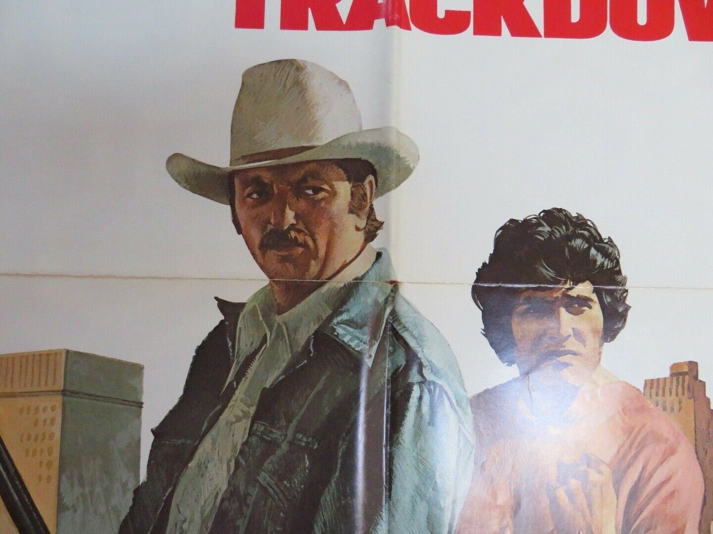 TRACKDOWN US ONE SHEET POSTER STYLE B JIM MITCHUM KAREN LAMM 1976 Rendezvous Cinema Movie posters