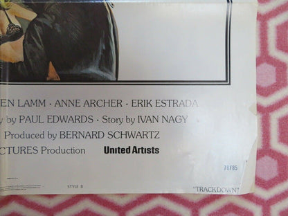 TRACKDOWN US ONE SHEET POSTER STYLE B JIM MITCHUM KAREN LAMM 1976 Rendezvous Cinema Movie posters