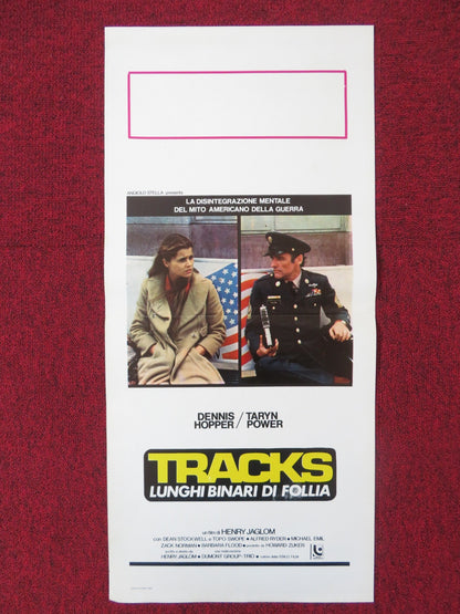TRACKS ITALIAN LOCANDINA POSTER DENNIS HOPPER TARYN POWER 1976 Rendezvous Cinema Movie posters