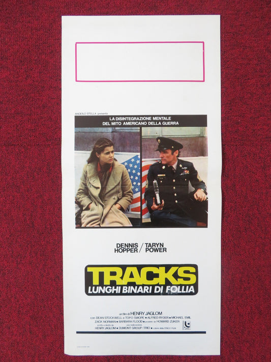 TRACKS ITALIAN LOCANDINA POSTER DENNIS HOPPER TARYN POWER 1976 Rendezvous Cinema Movie posters