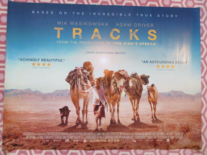 TRACKS QUAD (30"x 40") ROLLED POSTER MIA WASIKOWKA ADAM DRIVER 2013 Movie posters