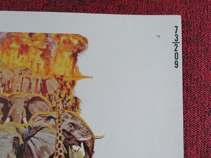 TRADER HORN US HALF SHEET (22"x 28") POSTER ROD TAYLOR ANNE HEYWOOD 1973 Movie posters