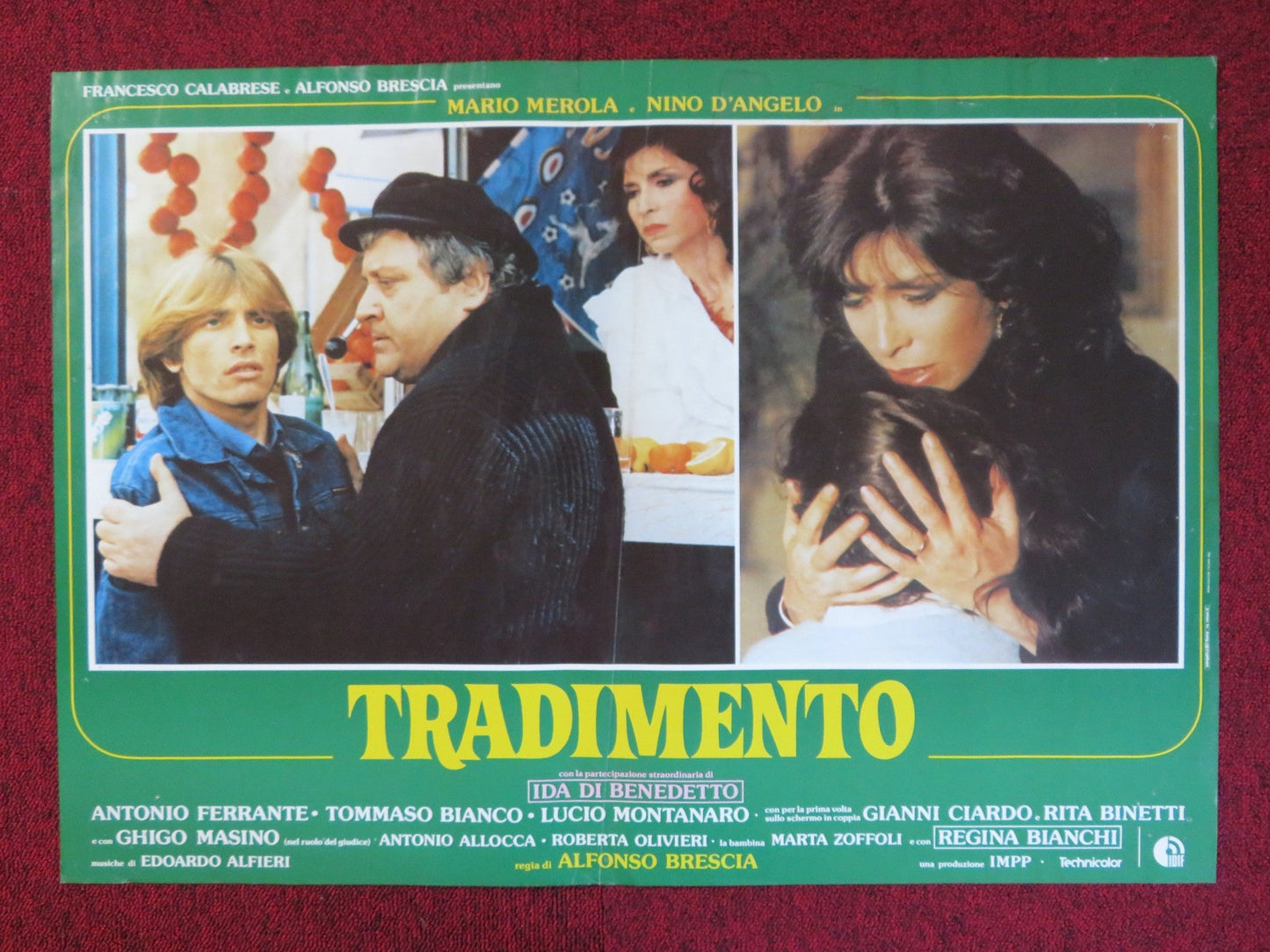 TRADIMENTO - A ITALIAN FOTOBUSTA POSTER MARIO MEROLA NIN D'ANGELO 1982 Rendezvous Cinema Movie posters