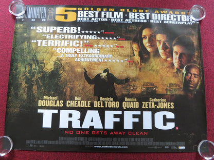 TRAFFIC UK QUAD (30"x 40") ROLLED POSTER MICHAEL DOUGLAS DON CHEADLE 2000 Rendezvous Cinema Movie posters