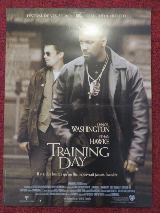 TRAINING DAY FRENCH (15"x 21") POSTER DENZEL WASHINGTON ETHAN HAWKE 2001 Movie posters