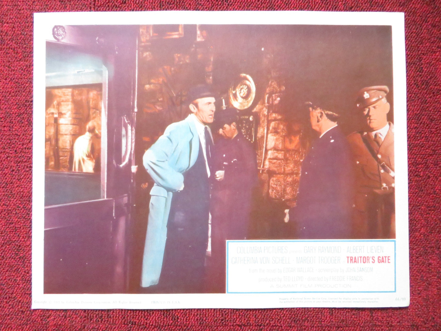 TRAITOR'S GATE US LOBBY CARD FULL SET GARY RAYMOND ALBERT LIEVEN 1965 Rendezvous Cinema Movie posters