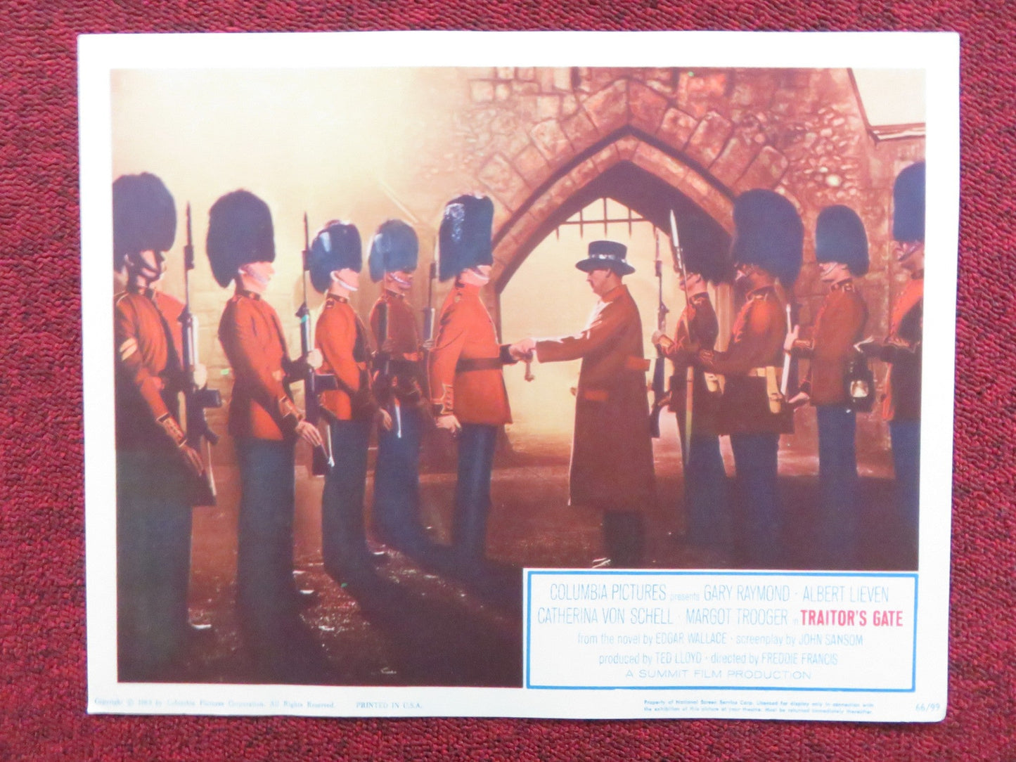 TRAITOR'S GATE US LOBBY CARD FULL SET GARY RAYMOND ALBERT LIEVEN 1965 Rendezvous Cinema Movie posters